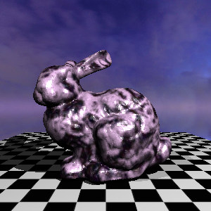 Perlin Marble 69k poly bunny