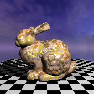 Worley Euclidean Distance Alternating Inverse-linear ROI calculation 69k poly bunny