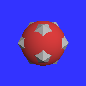 Icosahedron in a sphere