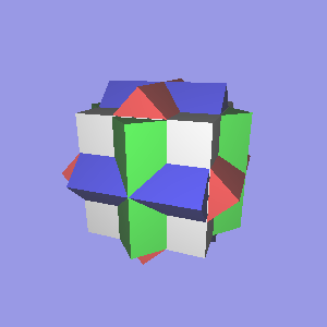 3 concentric cubes