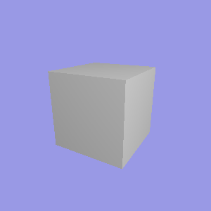 Cube built of tris